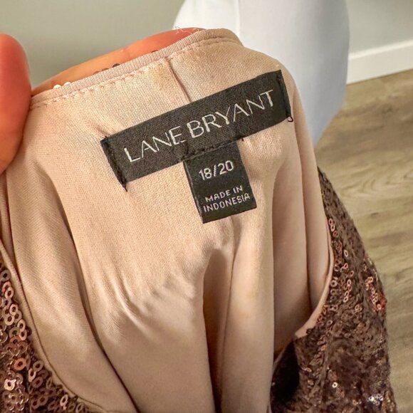 Lane Bryant Copper Sequin Party Dress - Picture 7 of 12